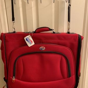 American Tourister Red Travel Suit Bag